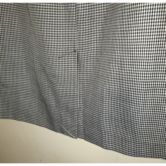 Leslie Fay Houndstooth Pencil Skirt 10 Black White Career Rainbow Brights NWT - Picture 10 of 16